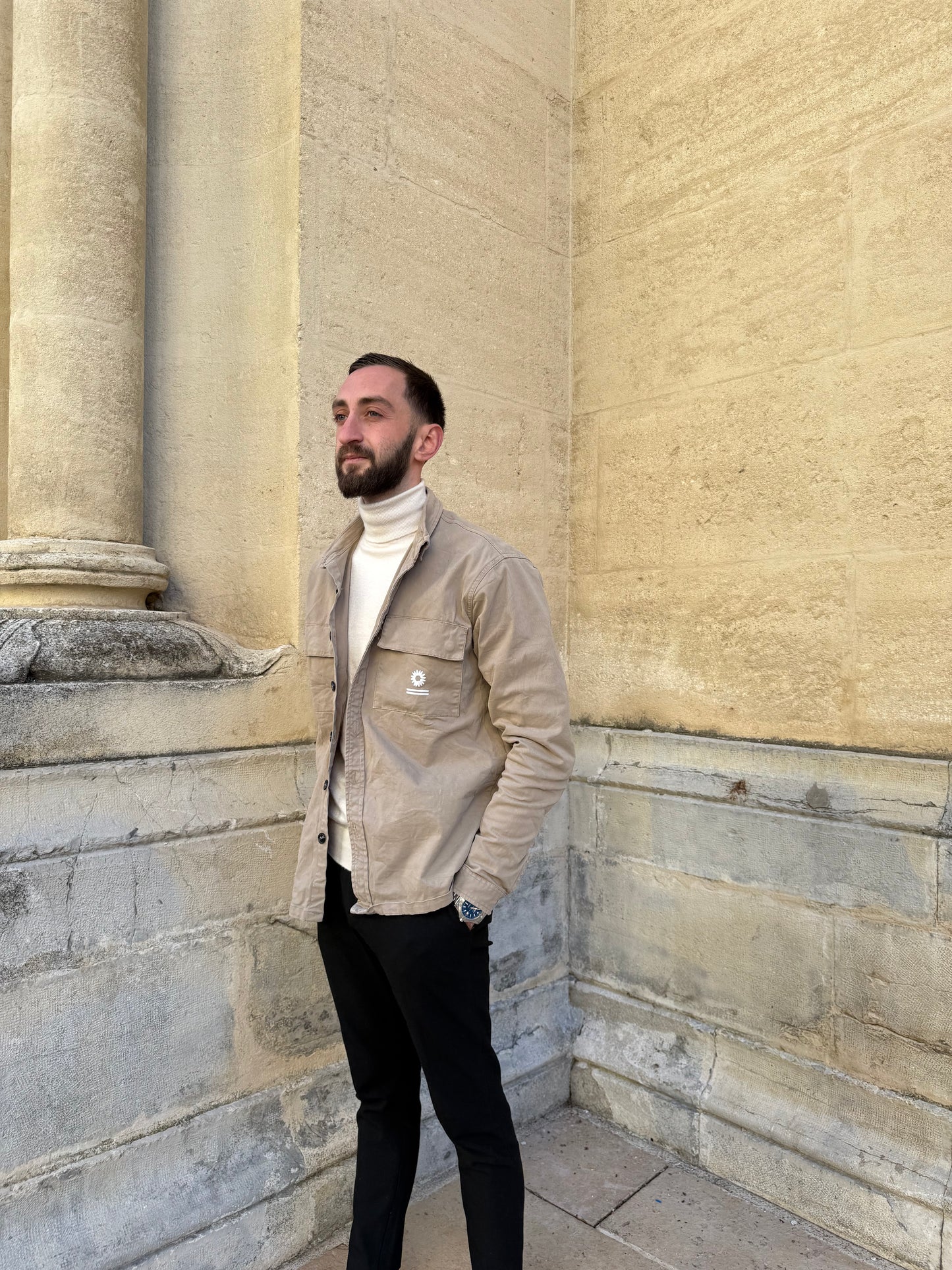 Veste chemise beige - Le graphiste