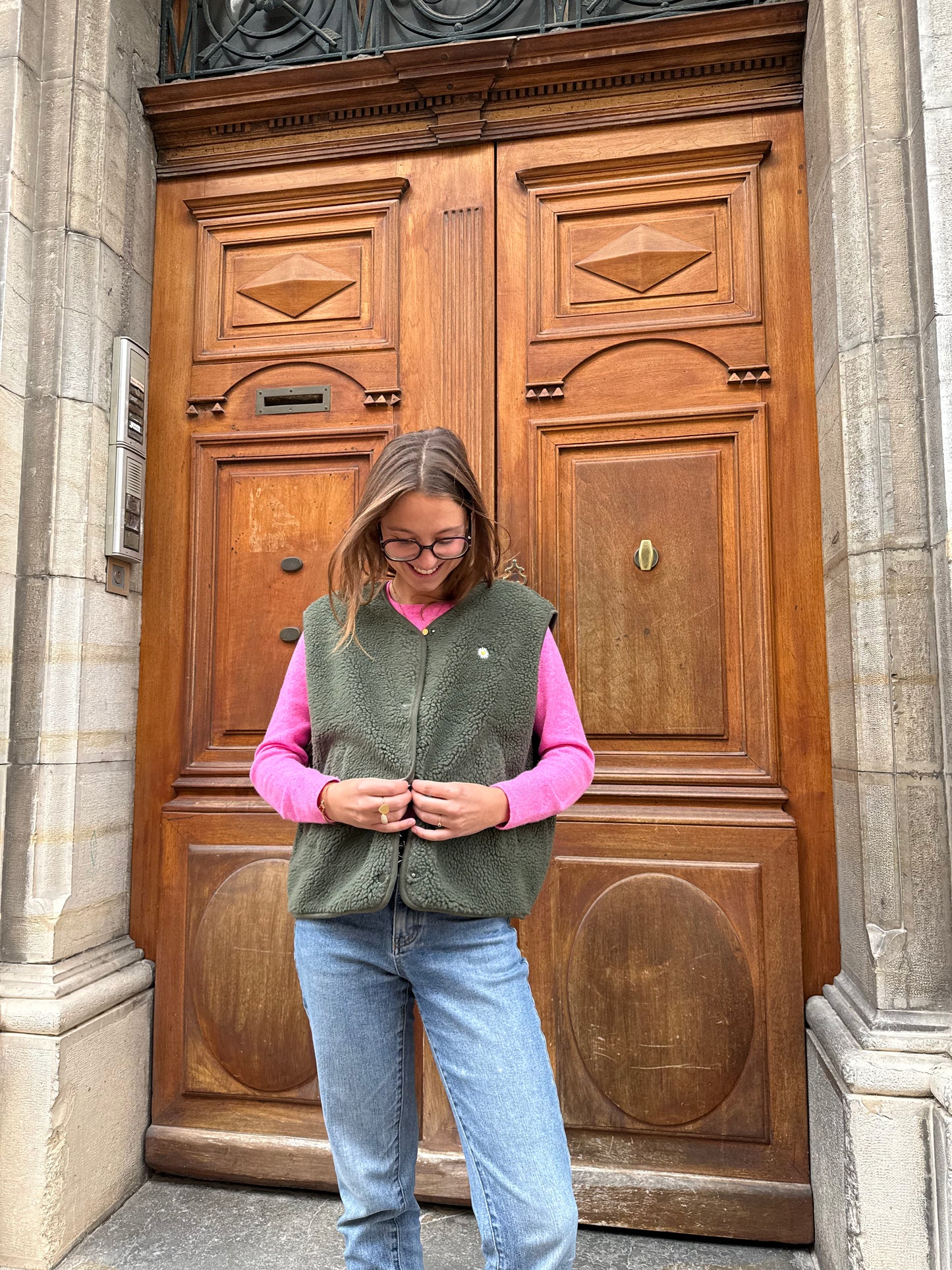 Veste sans manches kaki – Sherpa