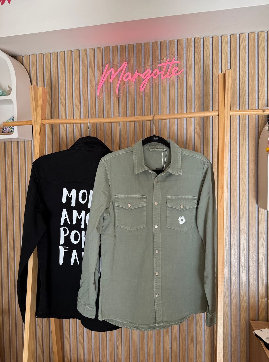 Veste chemise unisexe - More amor por favor