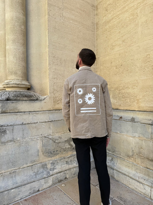 Veste chemise beige - Le graphiste