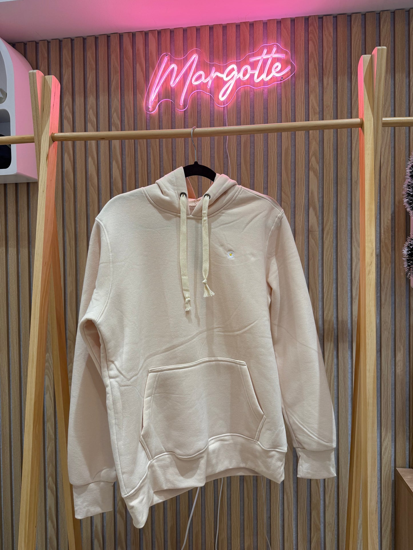 Sweat à capuche beige unisexe - Le cosy