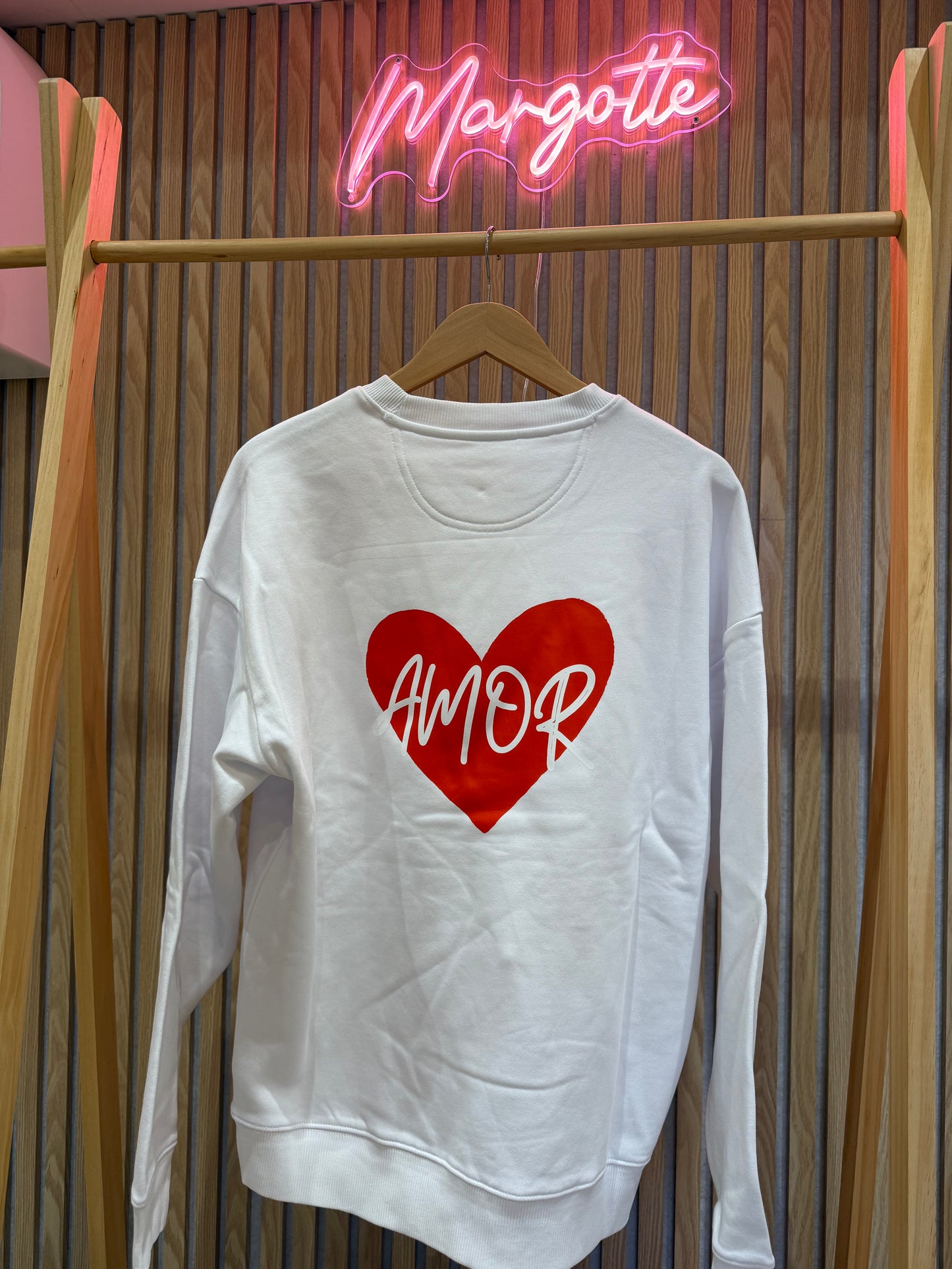 Sweat unisexe – AMOR CŒUR ROUGE